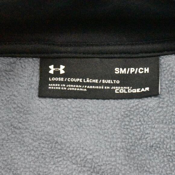 Under Armour Women's Size S Pullover Sweater 1/4 Zip Blue Long Sleeve Polyester - Picture 4 of 8